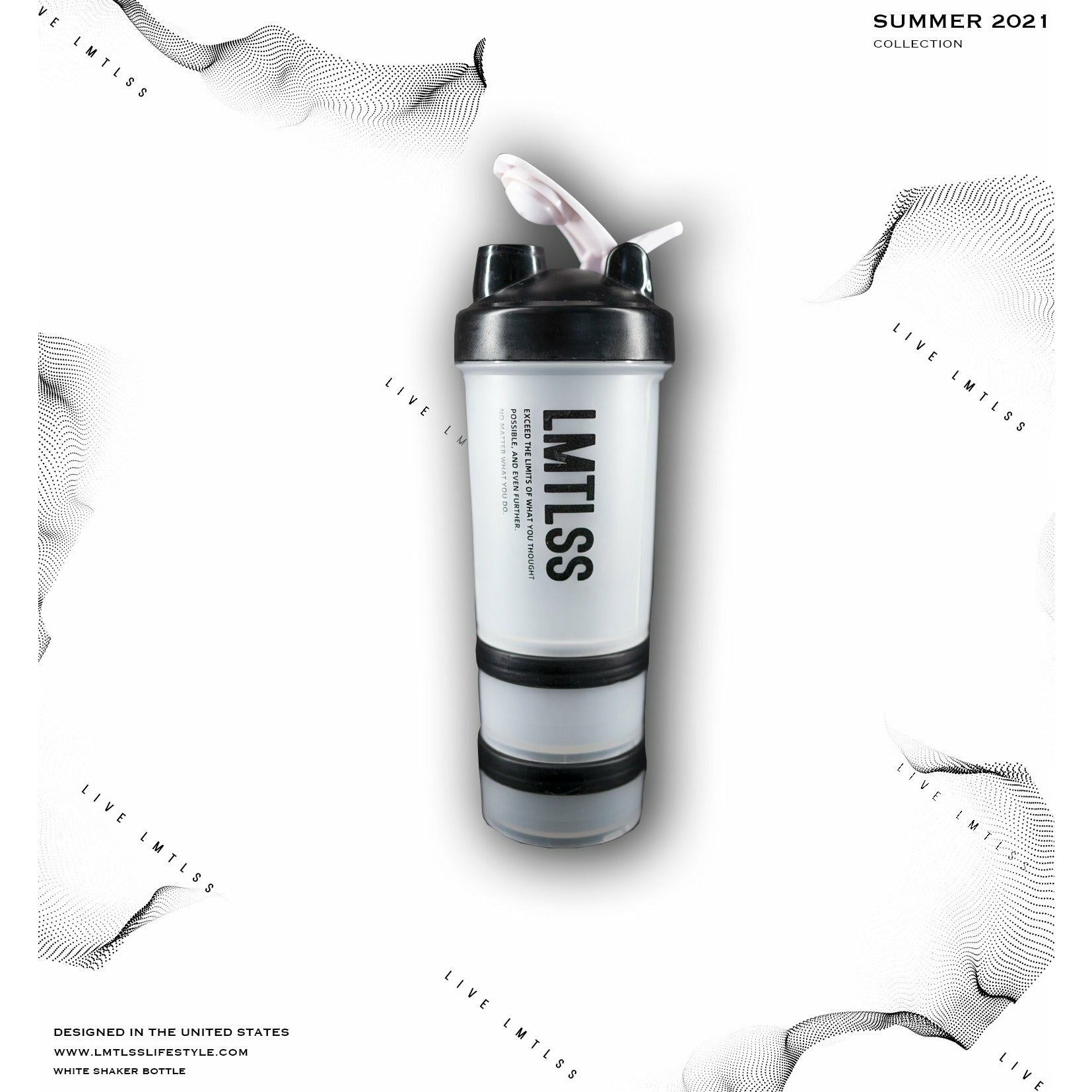 SmartHouseware 1300ml Big Volume Protein Shaker Bottle Neon Shaker Cups -  smarthouseware